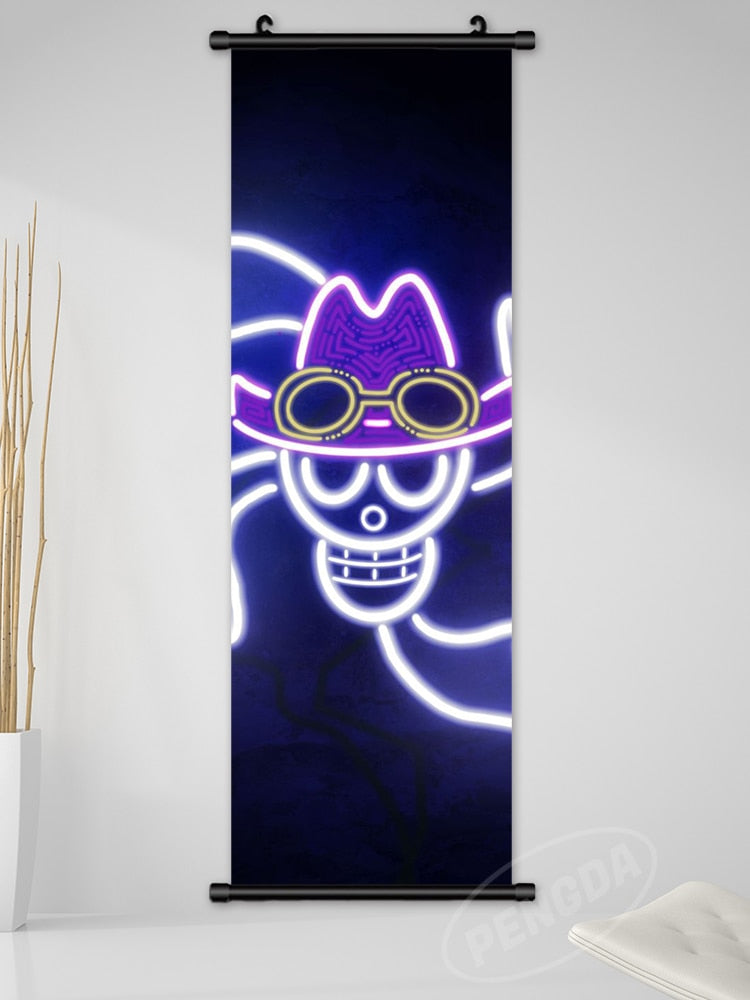 One Piece LED Style Scroll Poster slgh-One Piece-24 25x75cm