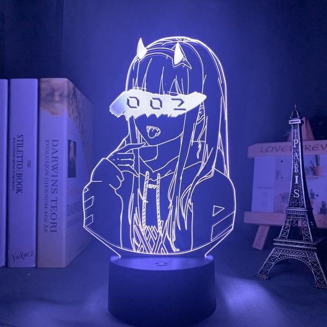 Zero Two Night Light Lamp c 16 color with remote