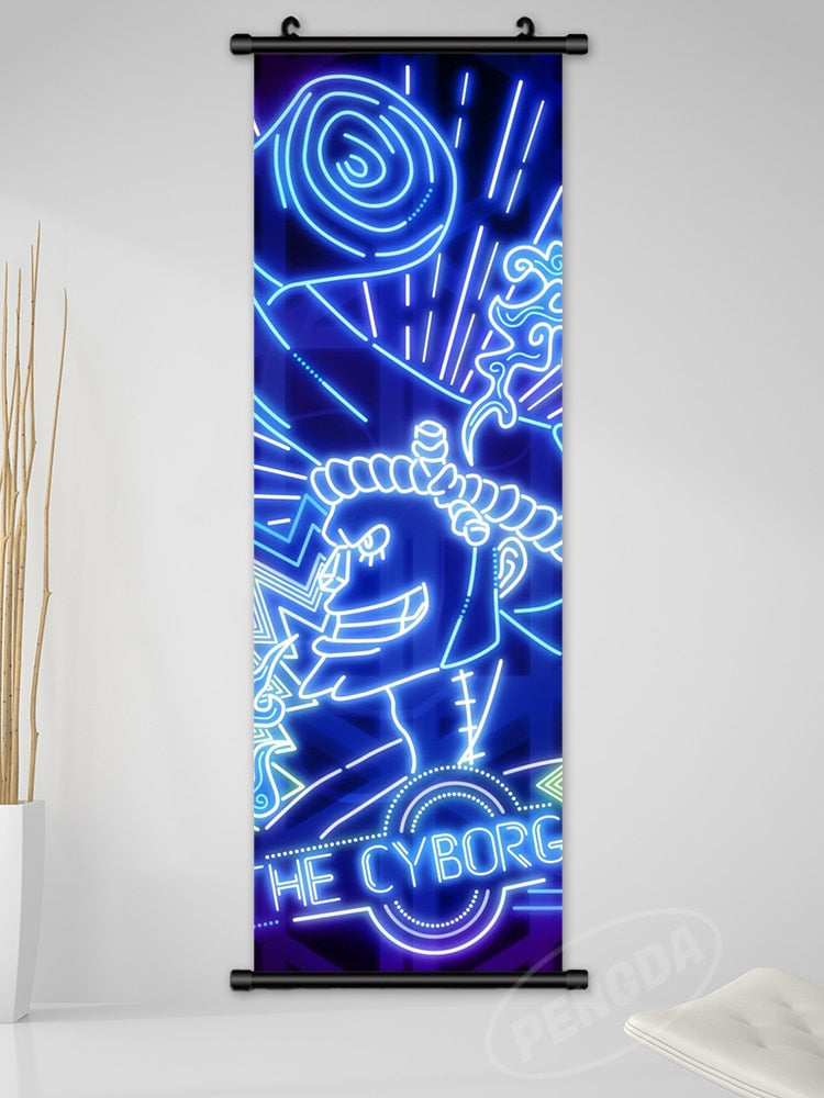 One Piece LED Style Scroll Poster slgh-One Piece-12 25x75cm