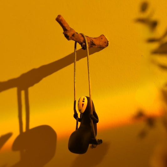 Swinging Spirited Away No Face Car Ornament