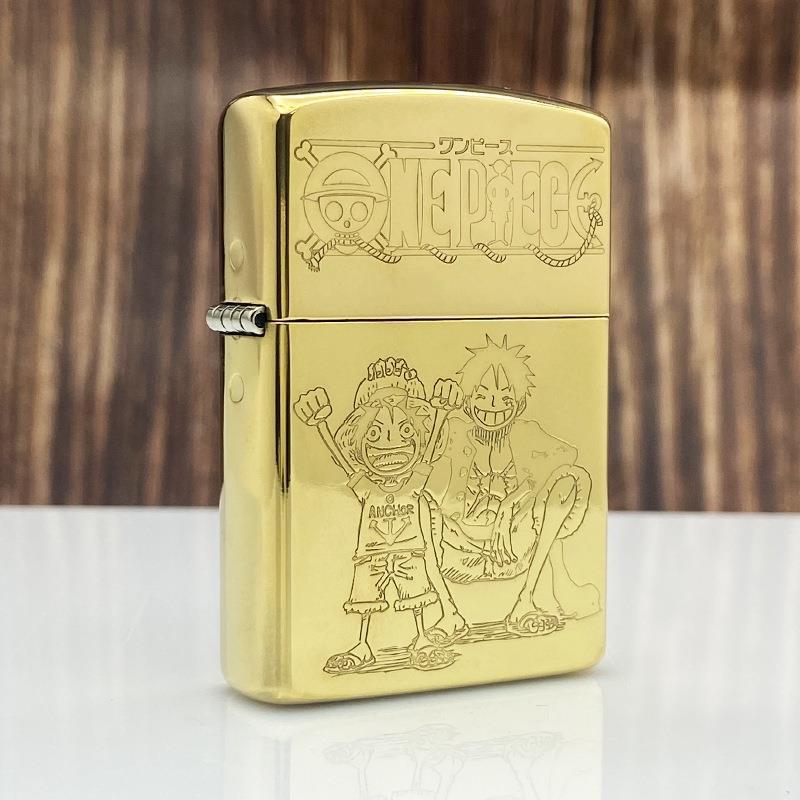 Amazon.com: Anime Girl in Boots Crouched and Mountain Scene - Classic Sage  Zippo Lighter : Health & Household