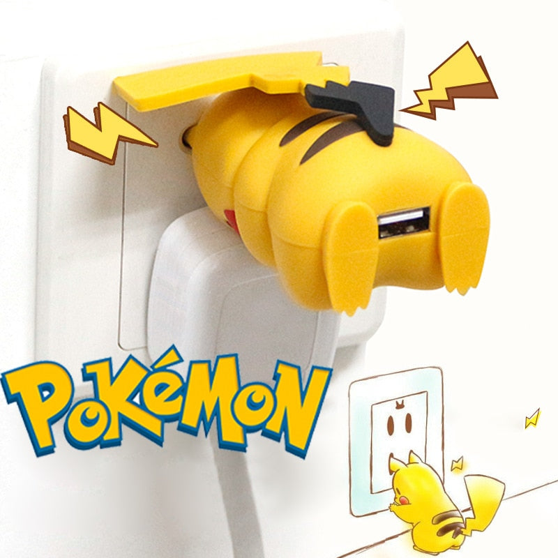 Pokemon Pikachu Figure Charger ( 2Pin) Default Title