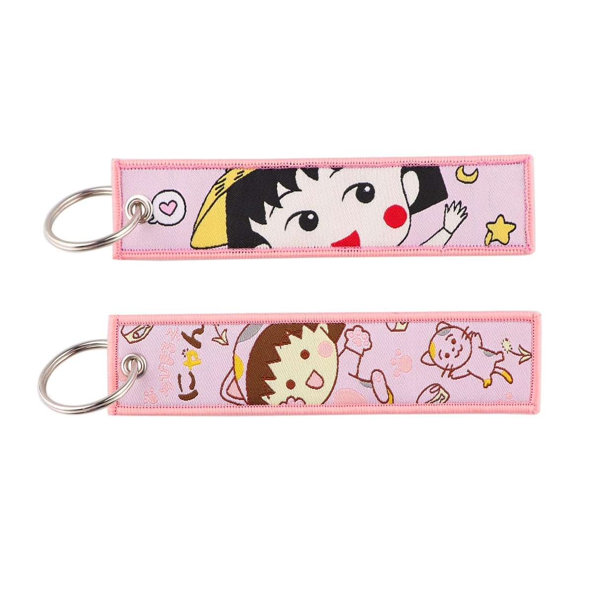 Anime Embroidery Keychain Key Ring 2