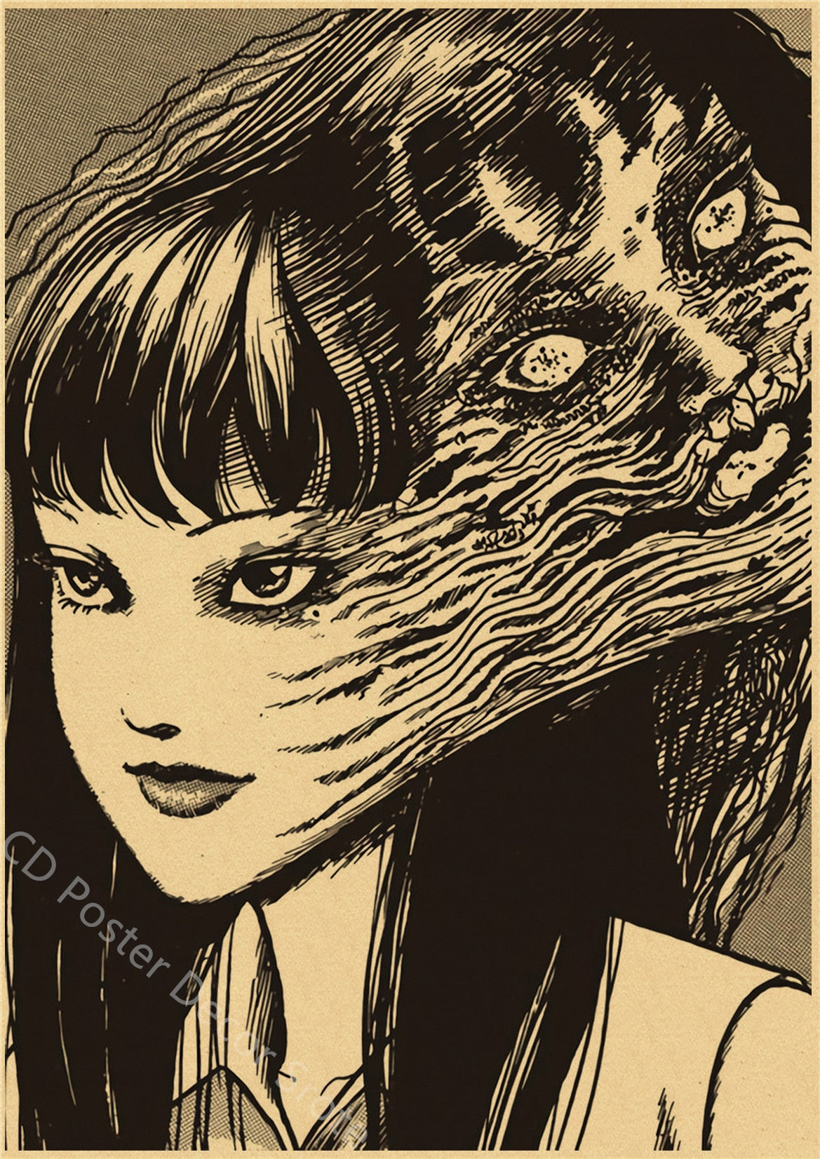 Horror Anime Tomie Retro Poster 11