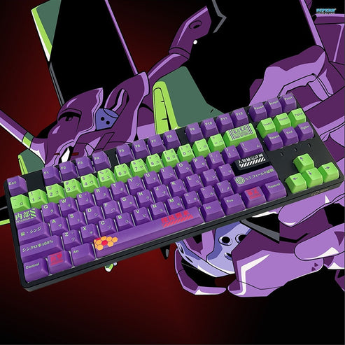 Neon Genesis Evangelion Keycaps 118 Keys Anime Keyboard Keycaps ...