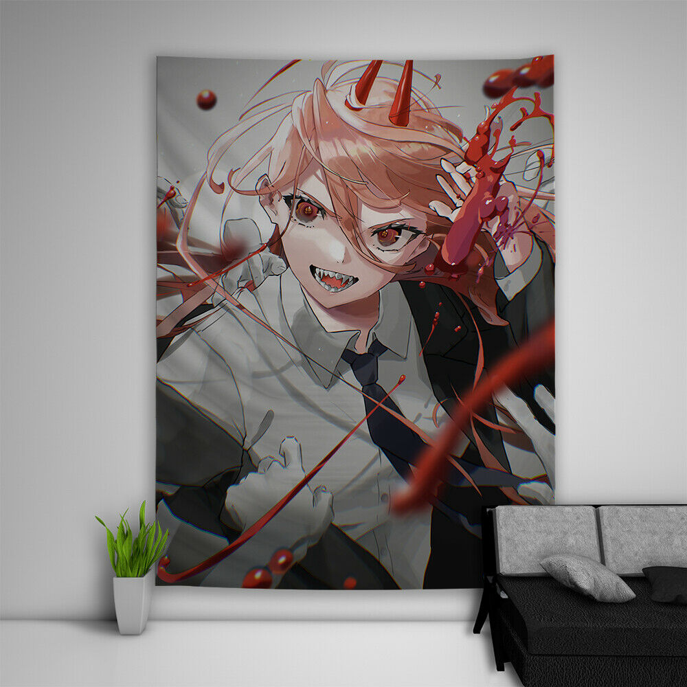 Chainsaw Man Art Wall Tapestry M